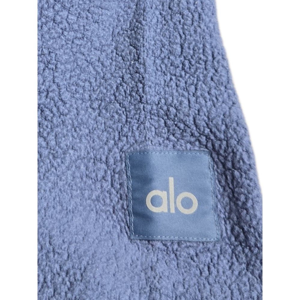 Alo Yoga Womens Sherpa Hoodie Pullover Blue W4326R Size Small S - Picture 8 of 12